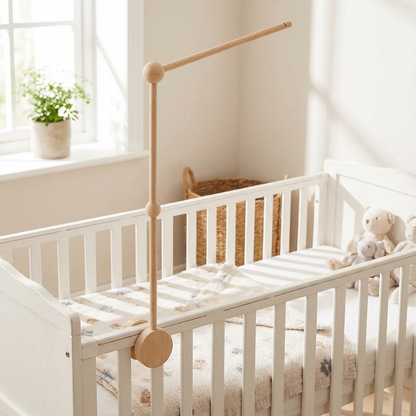 Wooden Mobile Cot Arm