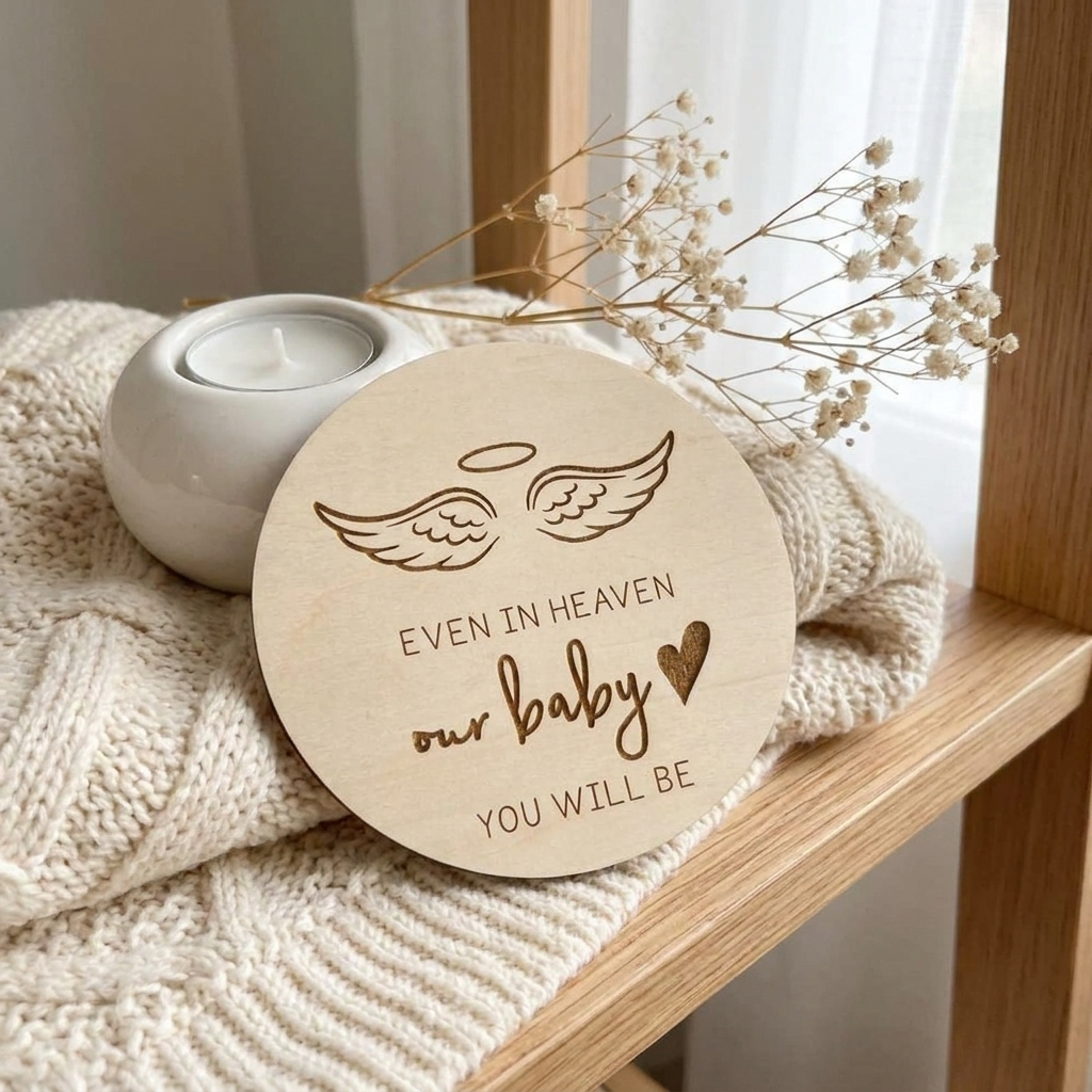 Memorial Sign - Even in heaven our baby