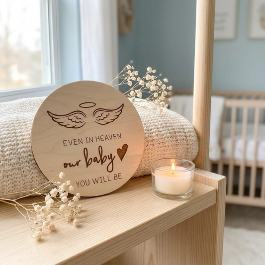 Memorial Sign - Even in heaven our baby