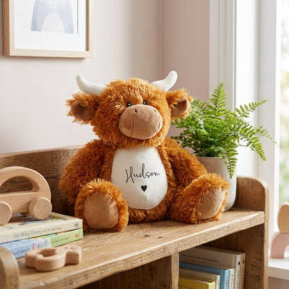 Highland Cow Plush - Heart