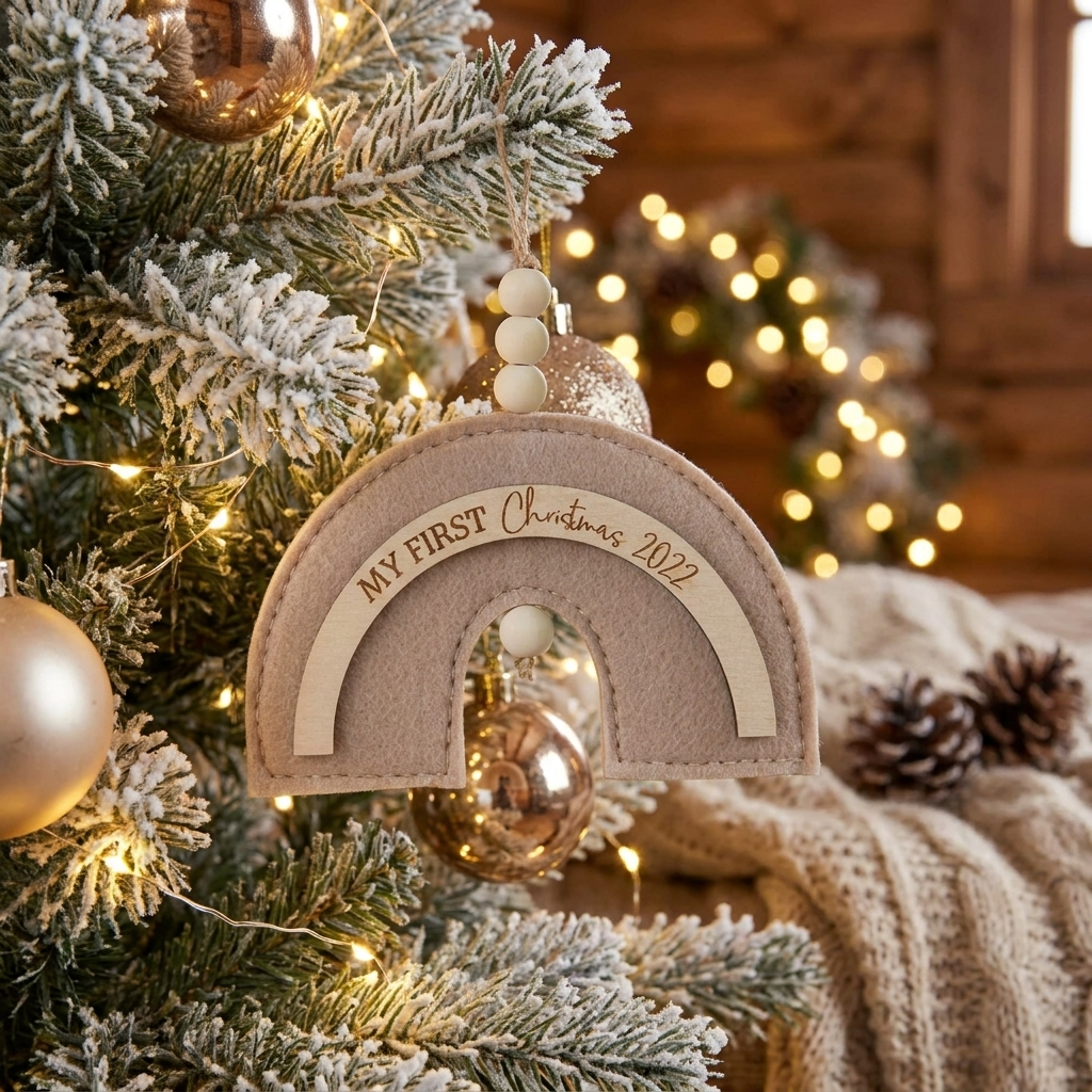 Boho Rainbow Ornament