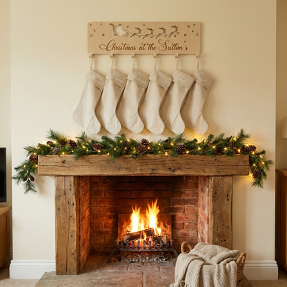 Christmas Stocking Hanger - Santa Sleigh
