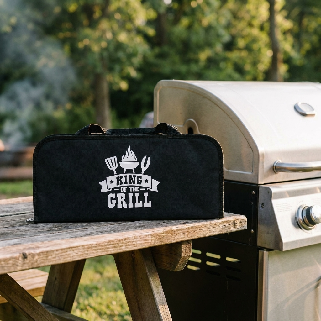Personalised Stainless Steel BBQ Set
