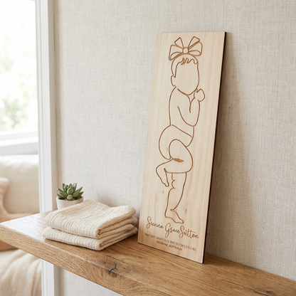 Personalised Birth Plaque