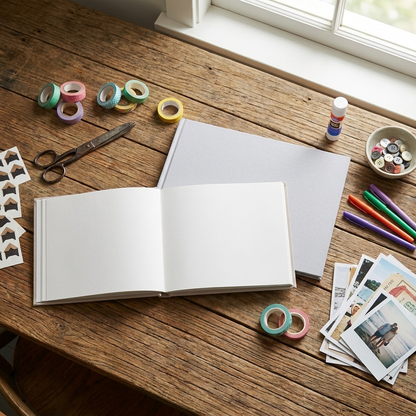 Personalised Scrapbook - Grey Floral Letter