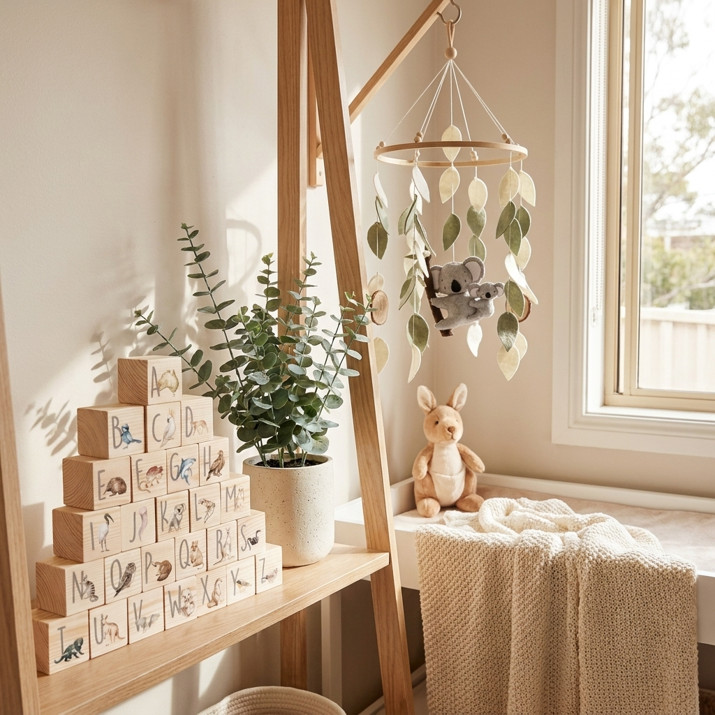 Australian Animal Wooden Alphabet Blocks
