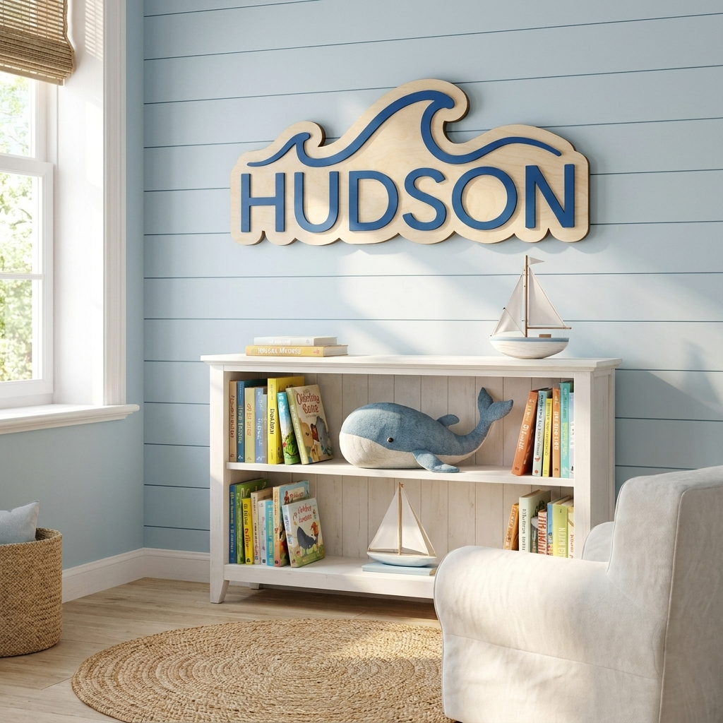 Wave Name Plaque