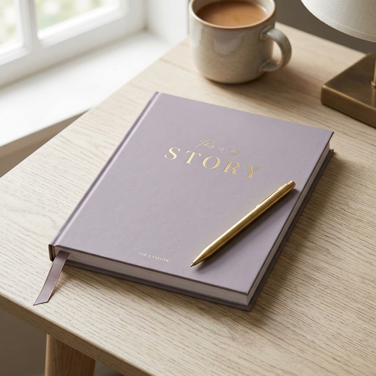 This Is My Story Memoir Journal Grey