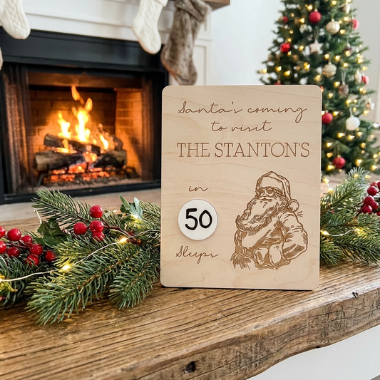 Vintage Santa Countdown