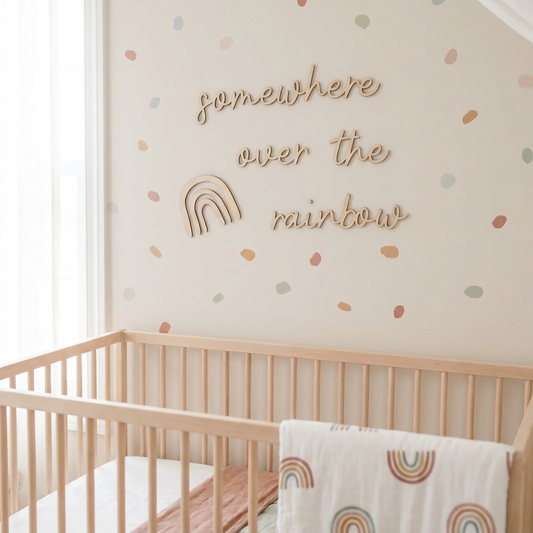 somewhere over the rainbow wall plaque