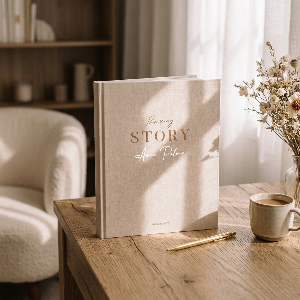 This Is My Story Memoir Journal Cream