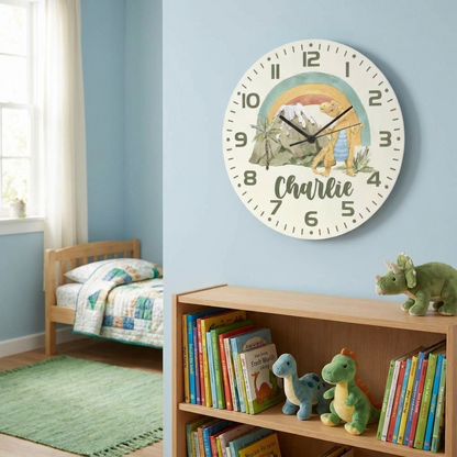 Personalised Clock - Dino