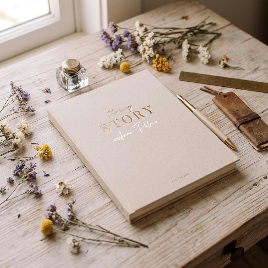 This Is My Story Memoir Journal Cream