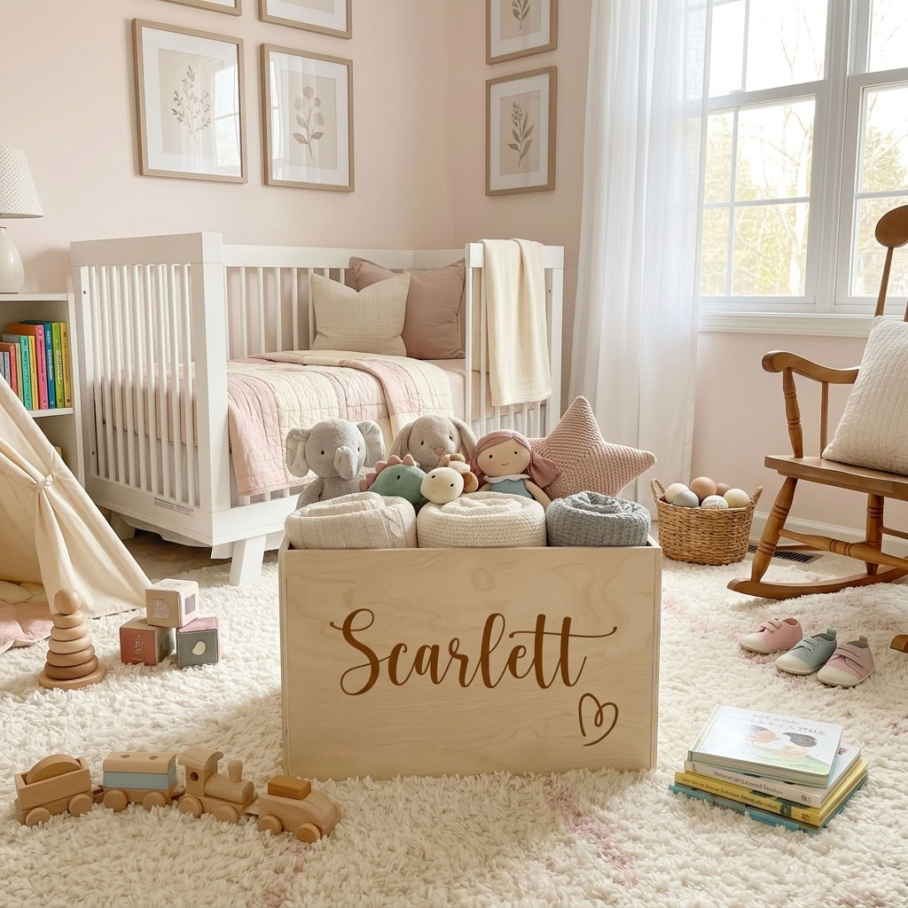 Personalised Wooden Toy Box - Multiple Designs to choose from