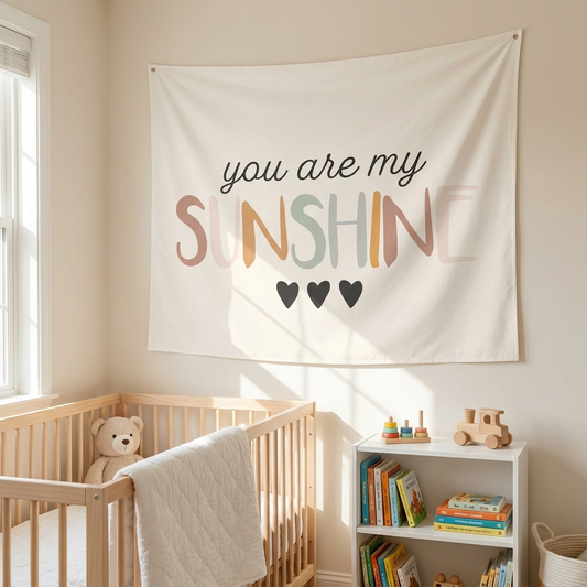 you are my sunshine heart Canvas Wall Hang