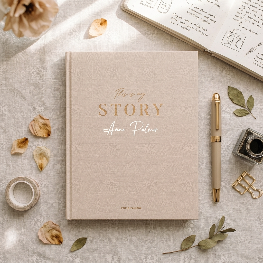This Is My Story Memoir Journal Cream