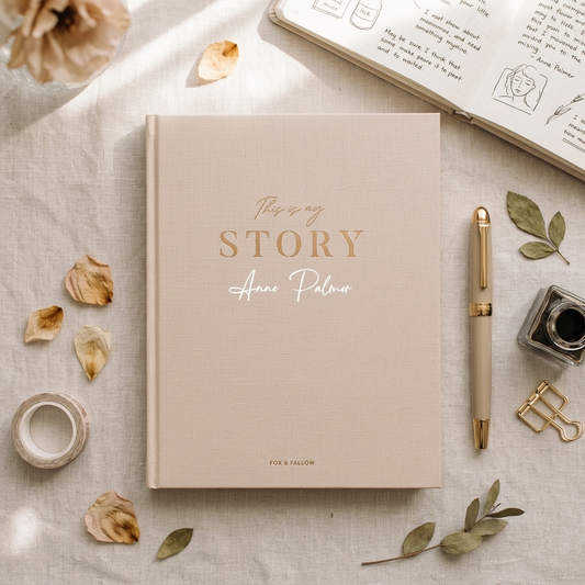 This Is My Story Memoir Journal Cream