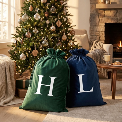 Monogram Velvet Santa Sack