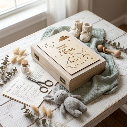 Personalised Wooden Book - Multiple Designs to choose from
