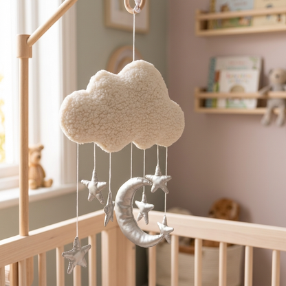 Cloud Moon & Stars Nursery Mobile