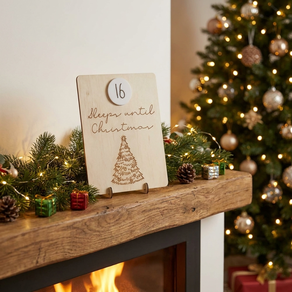 Vintage Christmas Tree Countdown
