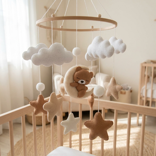 Brown Teddy Nursery Mobile