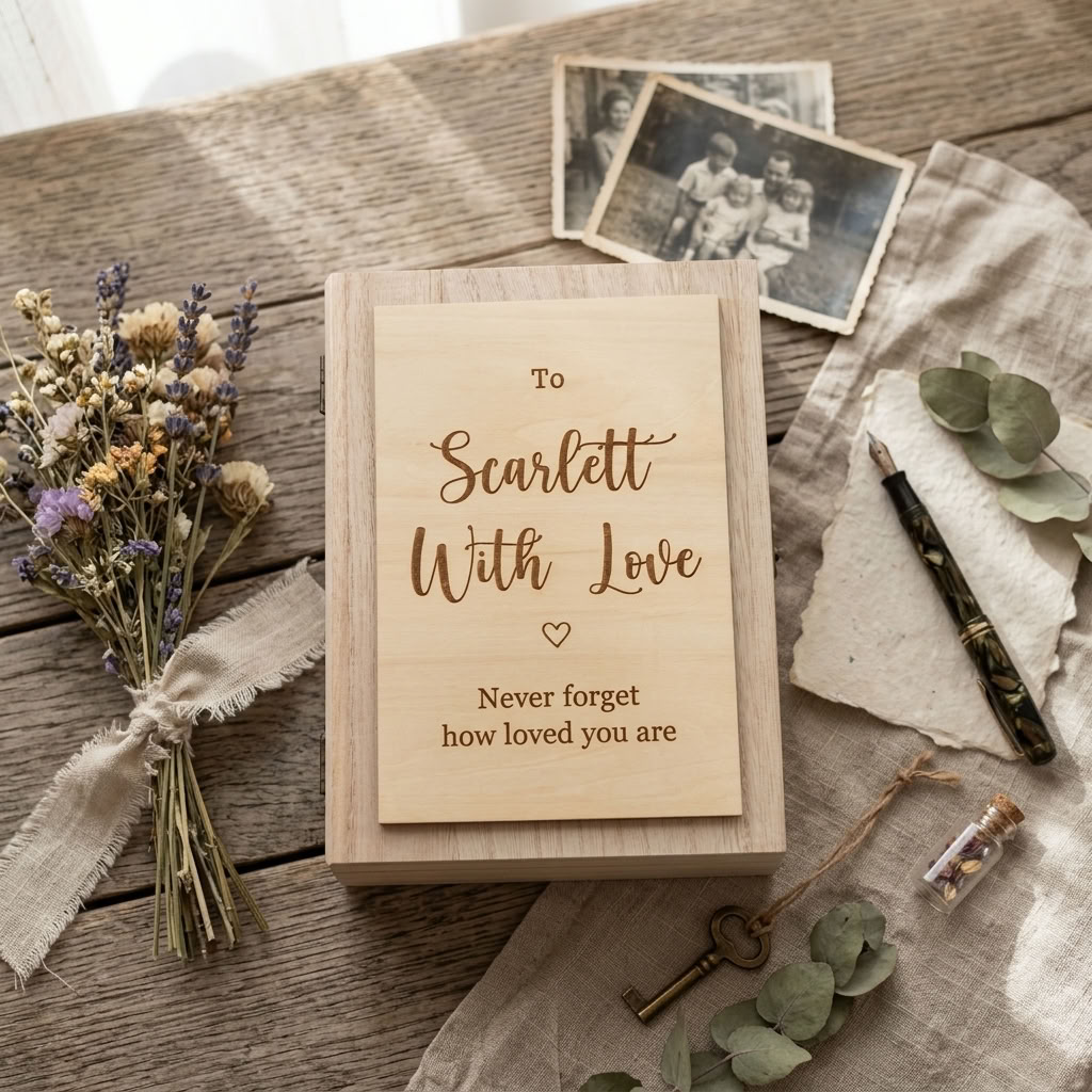 Personalised Wooden Book - Multiple Designs to choose from