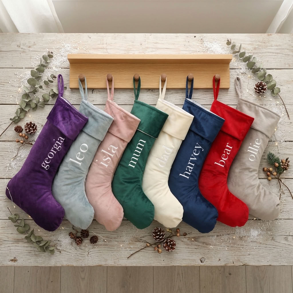 Signature Monogram Stocking - Multiple Colours