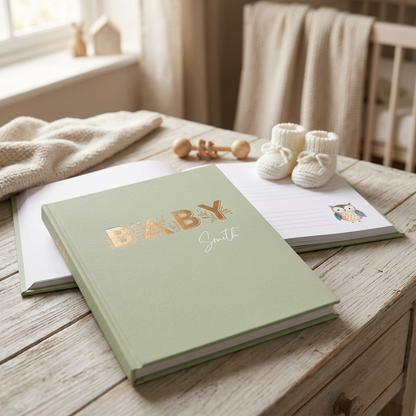 Fox & Fallow Baby Book Pistachio