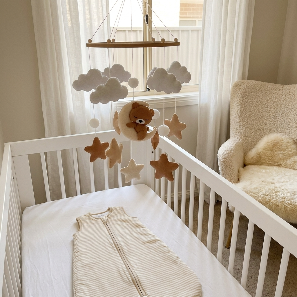 Brown Teddy Nursery Mobile