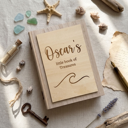 Personalised Wooden Book - Multiple Designs to choose from