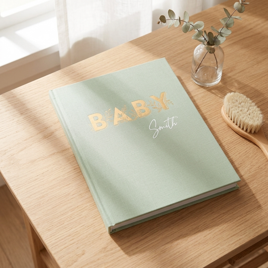 Fox & Fallow Baby Book Pistachio