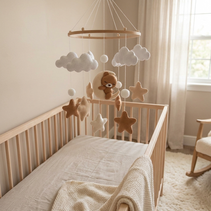 Brown Teddy Nursery Mobile