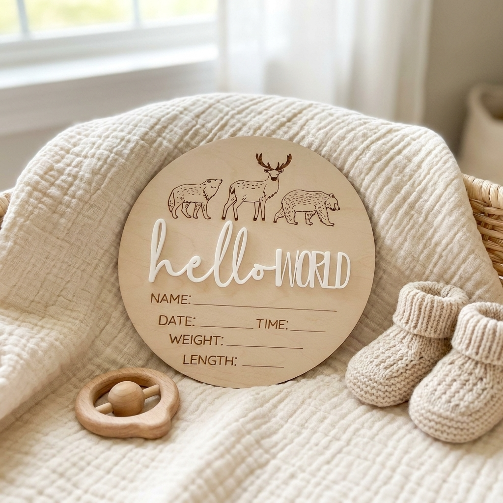 hello world woodland animals