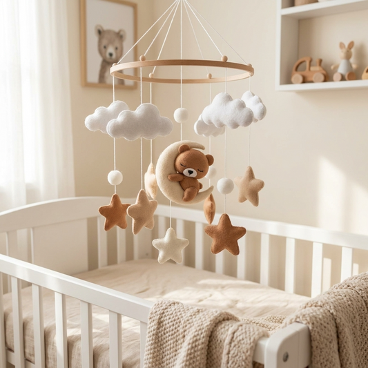 Brown Teddy Nursery Mobile
