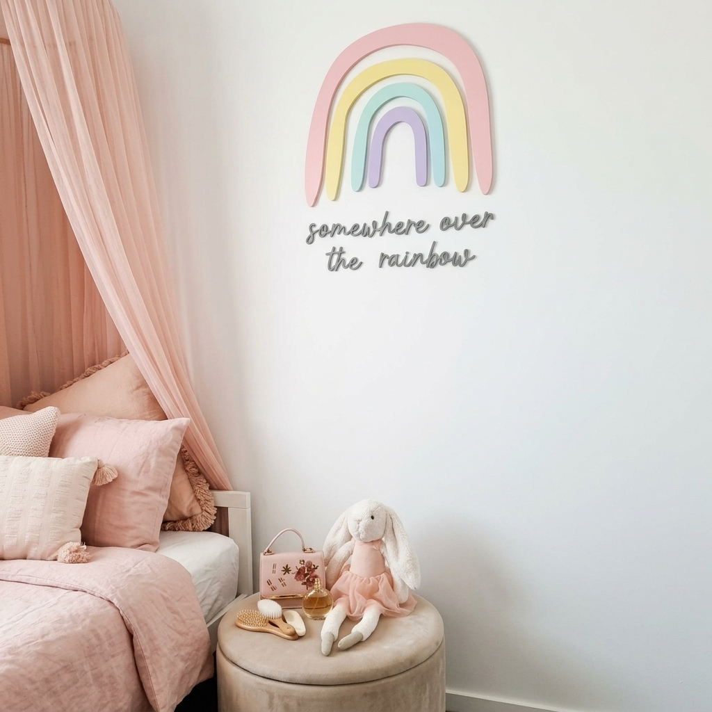 Rainbow Wall Decal - Pastels