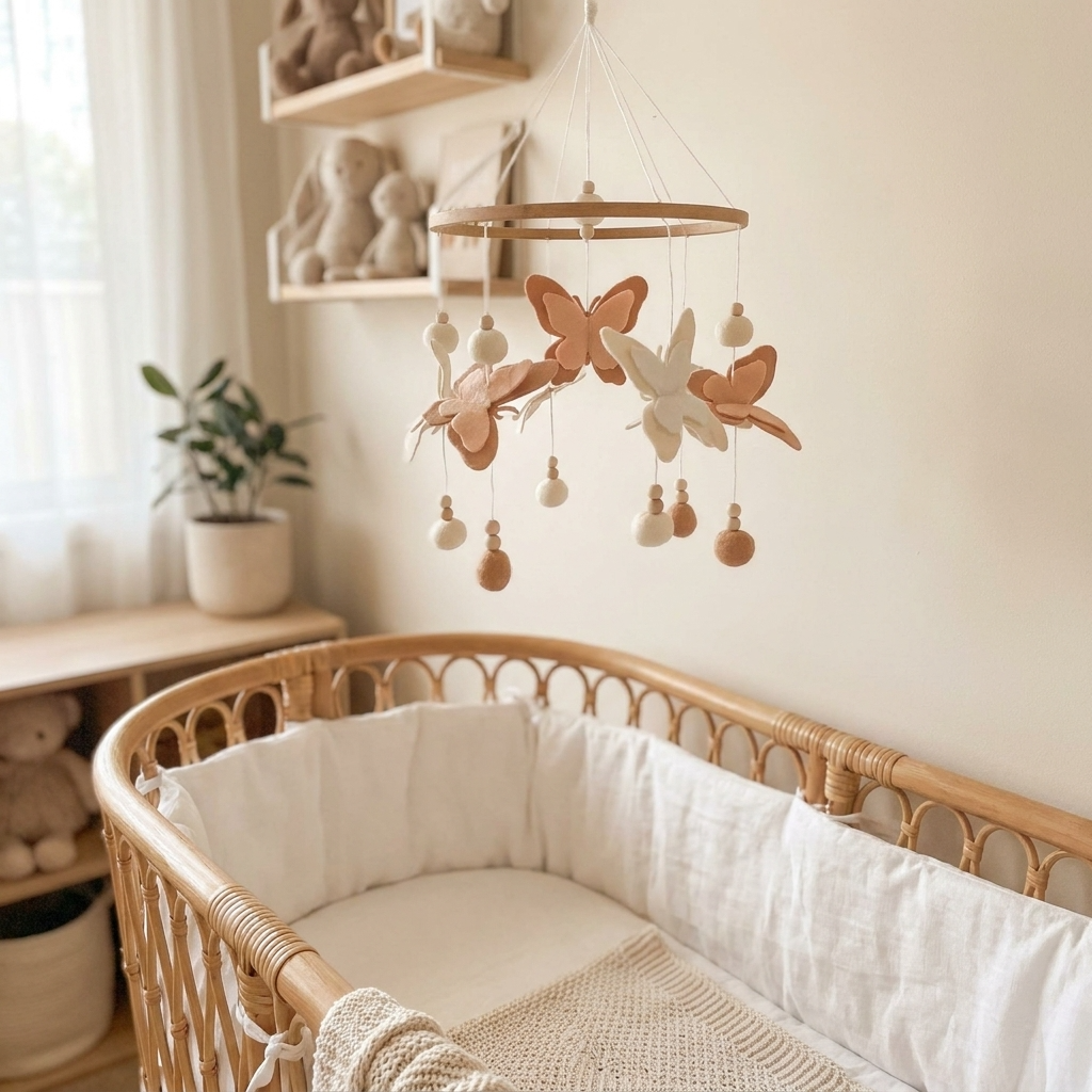 Butterfly Nursery Mobile - PRE ORDER SHIP MID NOV 2026