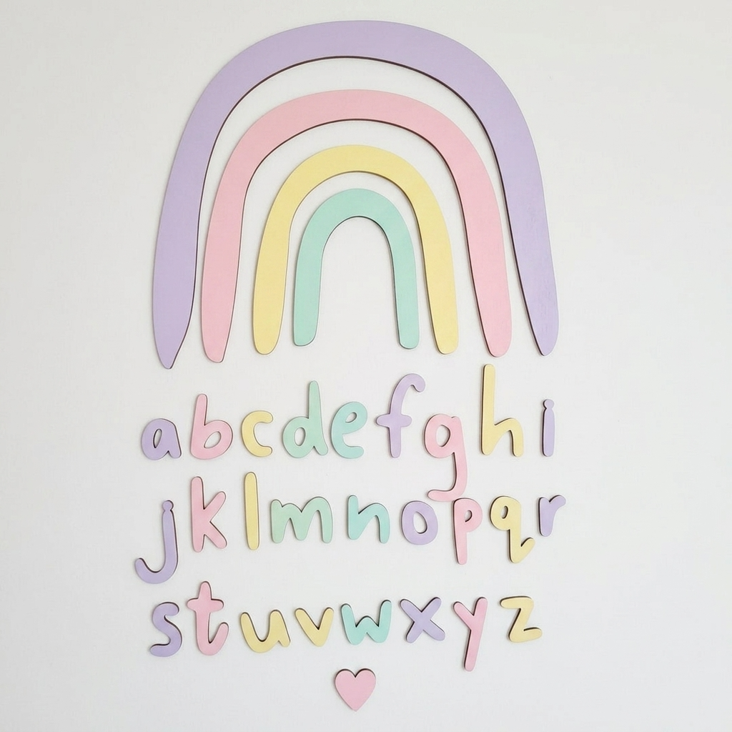 Rainbow Wall Decal - Pastels