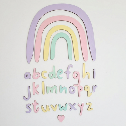 Rainbow Wall Decal - Pastels