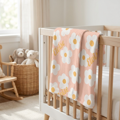 Blanket - Pink Daisy