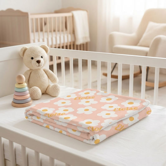 Blanket - Pink Daisy