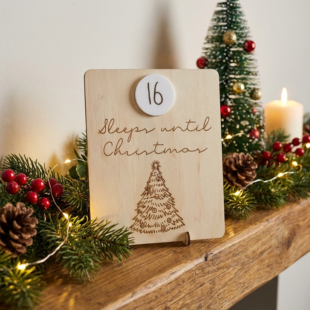 Vintage Christmas Tree Countdown
