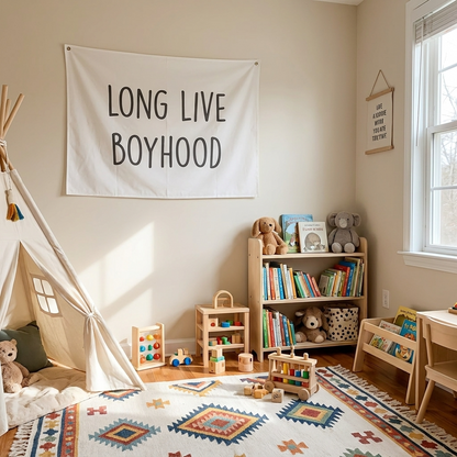 Long Live Boyhood Canvas Wall Hang