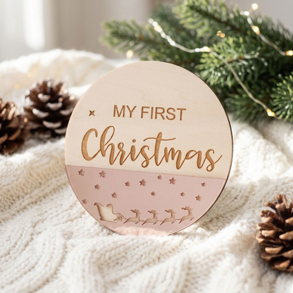 My First Christmas Plaque 3D