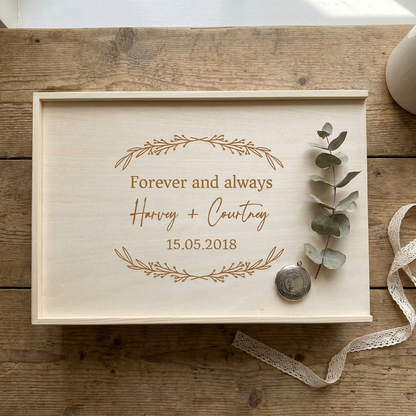 Wedding Keepsake Box - Wreath