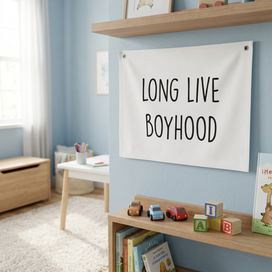 Long Live Boyhood Canvas Wall Hang