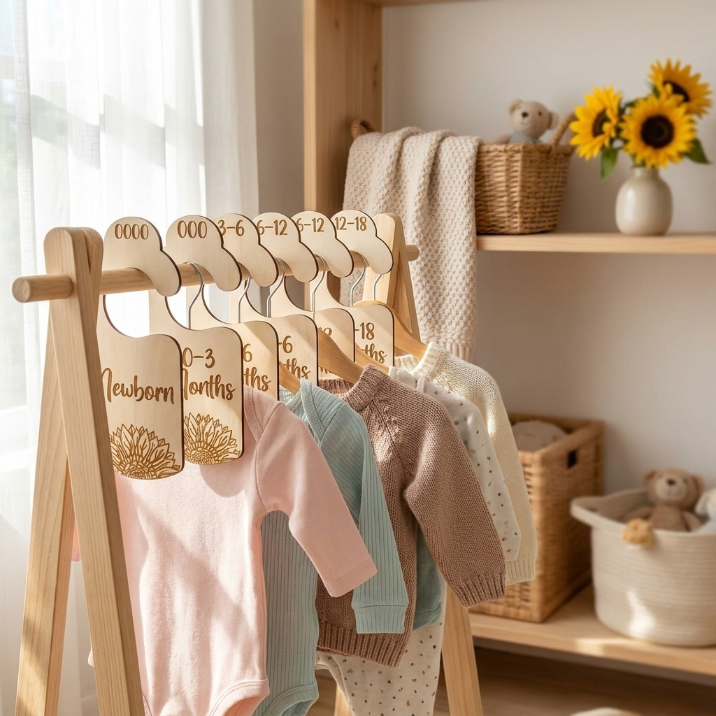 Nursery Wardrobe Dividers - Sunflower