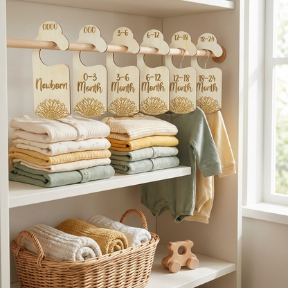 Nursery Wardrobe Dividers - Sunflower