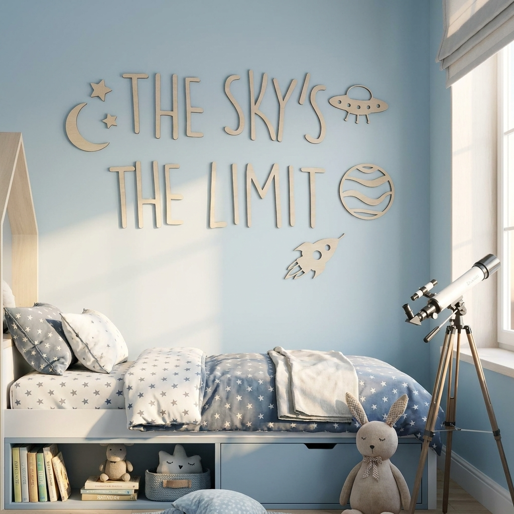 THE SKY'S THE LIMIT wall plaque