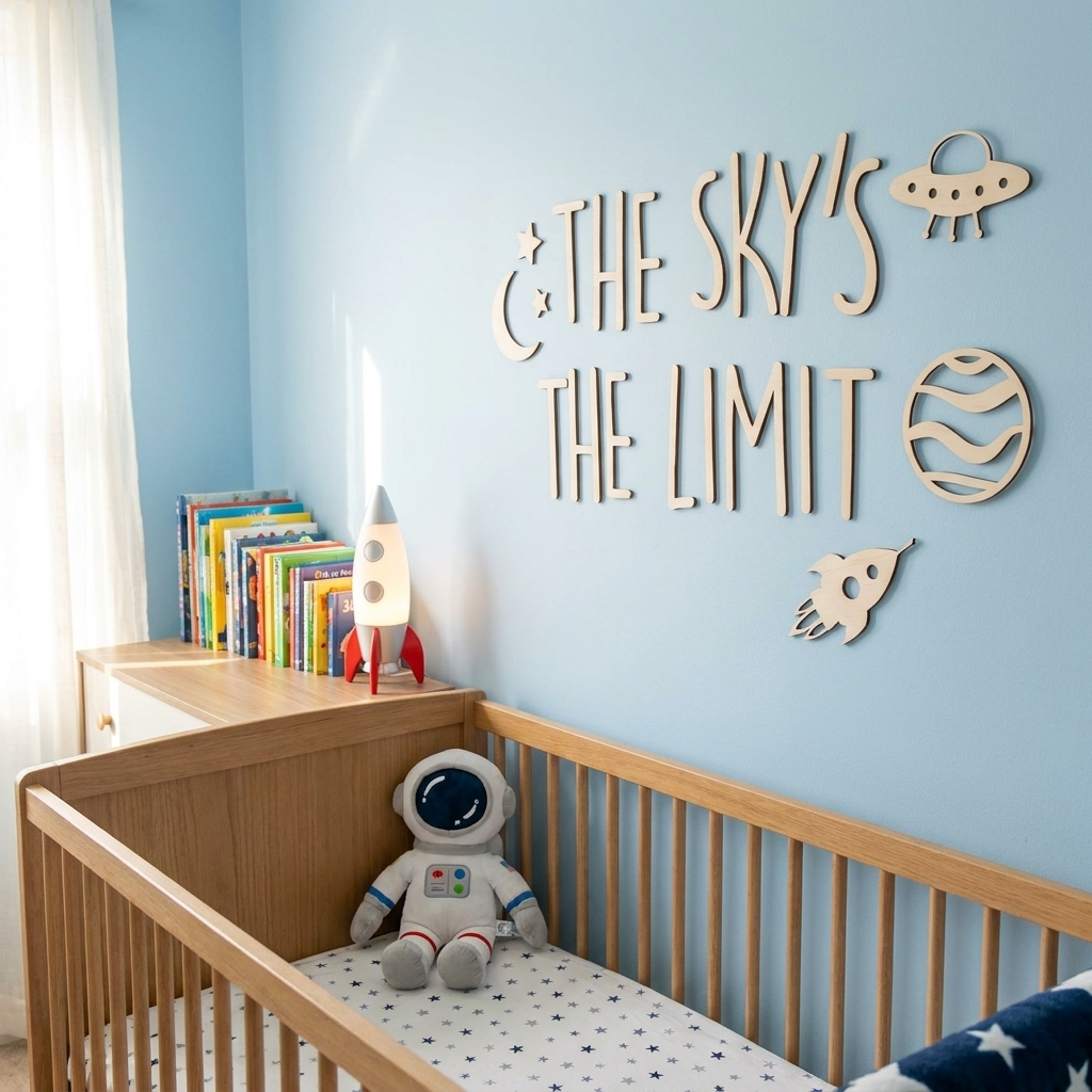 THE SKY'S THE LIMIT wall plaque